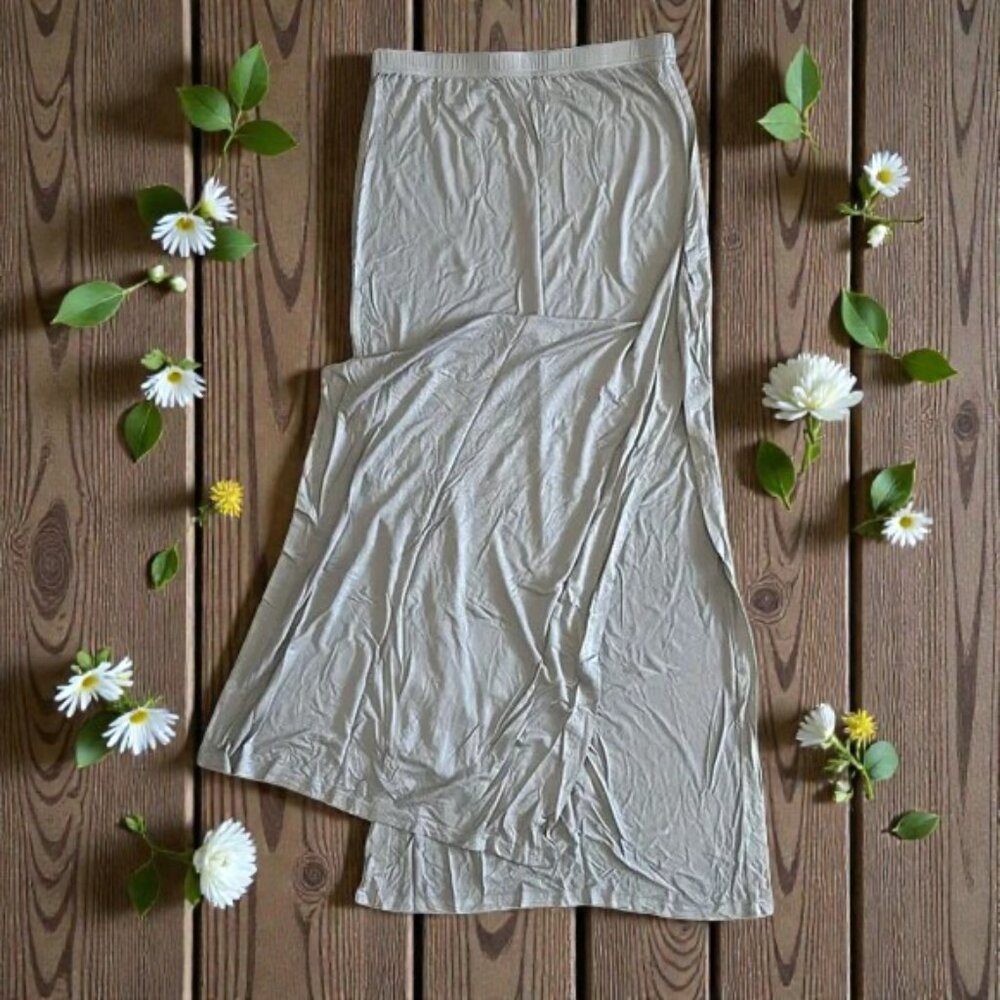 Everyday Maxi Slip Skirt in Light Taupe